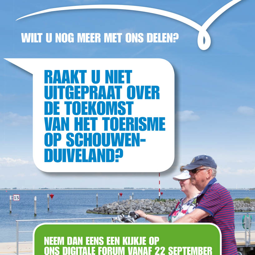 De toekomst van het toerisme is Schouwen-Duiveland! -Deel nu uw mening en ideeën over het toerisme met ons-
